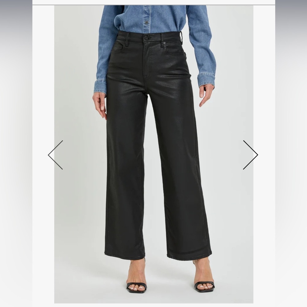 Black coated clean dad Jean